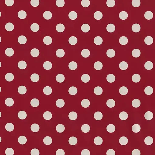 Red & White Polka Dot Lumbar Pillows, Set of 2