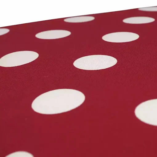 Red & White Polka Dot Lumbar Pillows, Set of 2