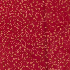 Red and Gold Emboidered Tree Skirt