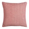 Red and Ivory Geometric Pillow, 22 in.