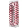 Red and White Candy Cane Ornaments, Set of 6