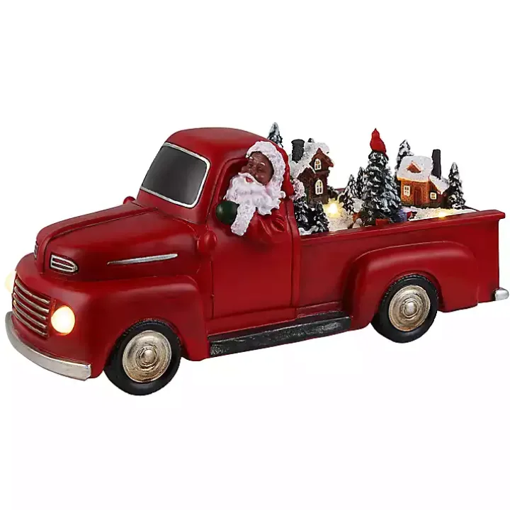 Red Animated Santa Claus Truck