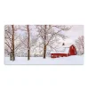 Red Barn Winter Wonderland Canvas Print, 40x20 in.