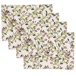 Red Berry Delight Cotton Placemats, Set of 4