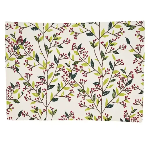 Red Berry Delight Cotton Placemats, Set of 4