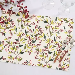 Red Berry Delight Cotton Placemats, Set of 4