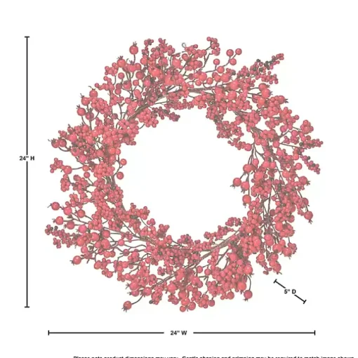 Red New England Berry Wreath