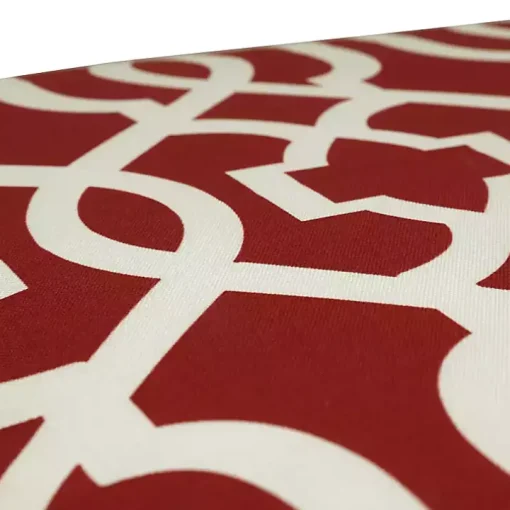 Red New Geometric Outdoor Chaise Cushion