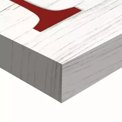 Red Noel Wreath Canvas Art Print