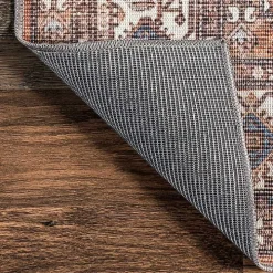 Red Persian Medallion Washable Area Rug, 3x5