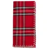 Red Plaid Whipstitch Napkins, Set of 4