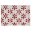 Red Snowflake Christmas Placemats, Set of 4