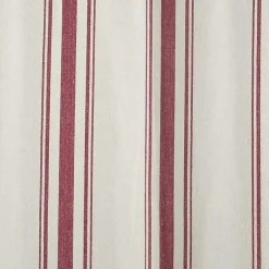 Red Stripe Farmhouse Curtain Panel Set, 95 in.
