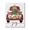 Red Truck Christmas Joy Canvas Art Print