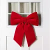 Red Velvet Bow Outdoor Decoration, 18 in.