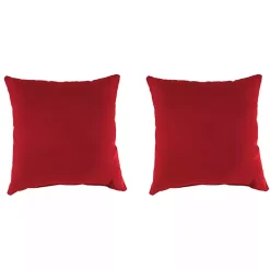 Red Veranda Outdoor Pillows, Set of 2