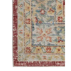 Red Vintage Medallion Area Rug, 7x10
