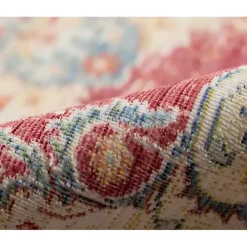 Red Vintage Medallion Area Rug, 7x10