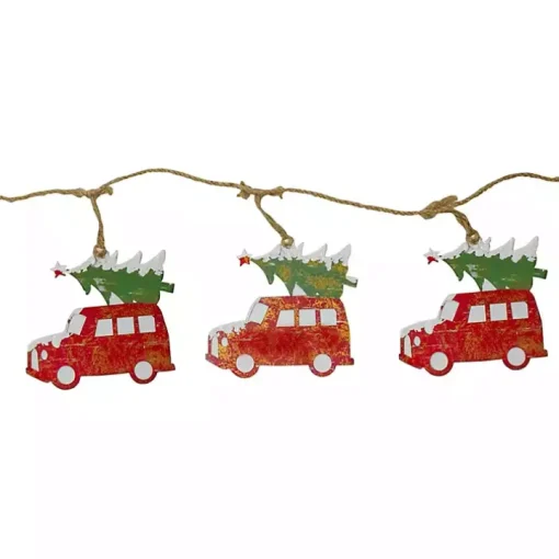 Red Vintage Truck Christmas Tree Garland
