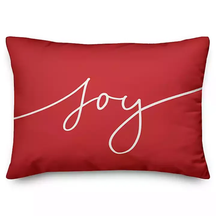 Reversible Peace and Joy Pillow