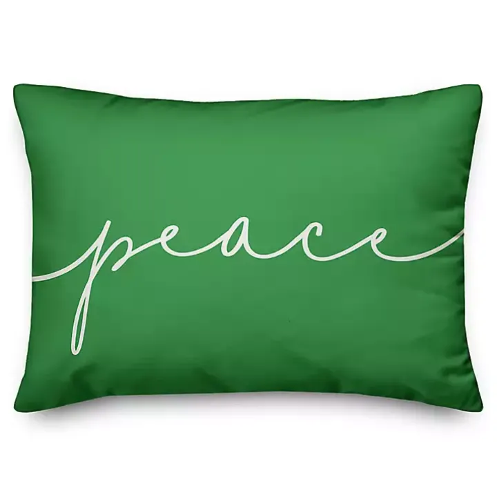 Reversible Peace and Joy Pillow