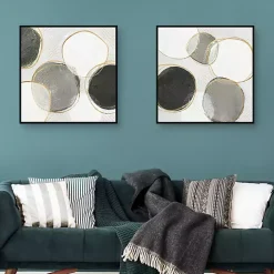 River Bottom Framed Canvas Art Prints, Set of 2