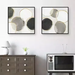 River Bottom Framed Canvas Art Prints, Set of 2