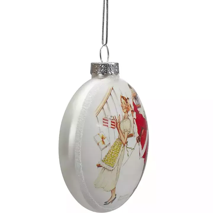 Rockwell Classic Holiday Scene Ornaments, Set of 3