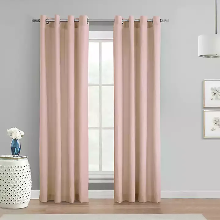 Rose Crinkle Harmony Curtain Panel, 84 in.