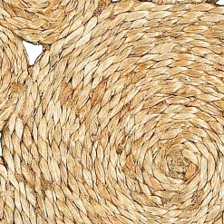 Round Braided Natural Jute Placemats, Set of 2