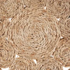 Round Decorative Braided Jute Placemats, Set of 2
