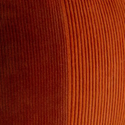 Rust Velvet Corduroy Lumbar Pillow