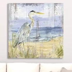 Rustic Birds of the Coast I Canvas Art Print