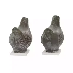 Rustic Etched Birds 2-pc. Figurine Set