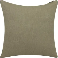Sage Green Buttoned Throw Pillow