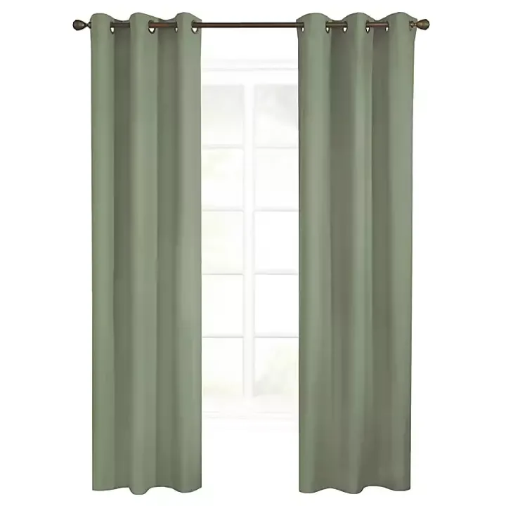 Sage Room Darkening Curtain Panel Set, 63 in.