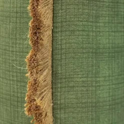 Sage Textured Jute Trim Outdoor Pillow