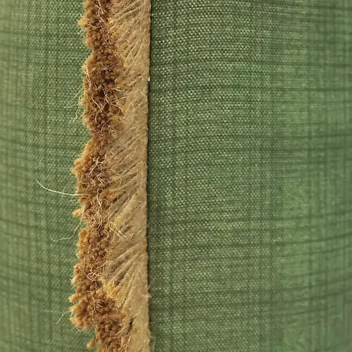 Sage Textured Jute Trim Outdoor Pillow