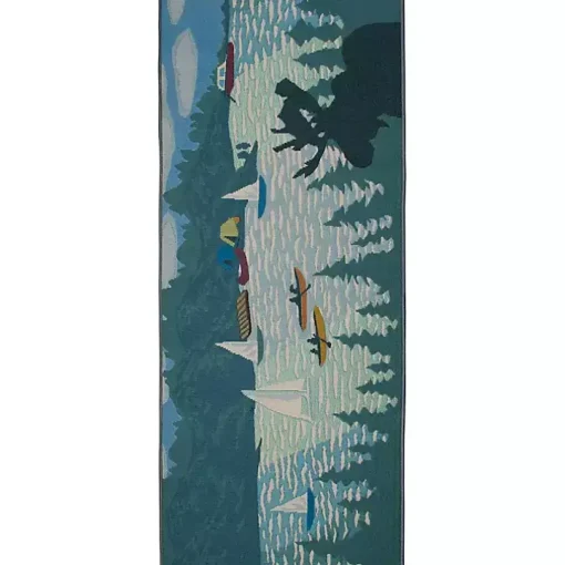 Sailboat Lake Indoor/Outdoor Runner, 1x4