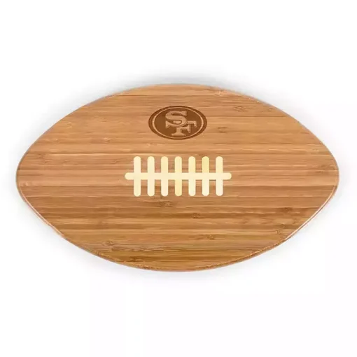San Francisco 49ers Bamboo Football Cutting Board