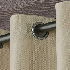 Sand Biscayne Outdoor Curtain Panel Set, 84 in.