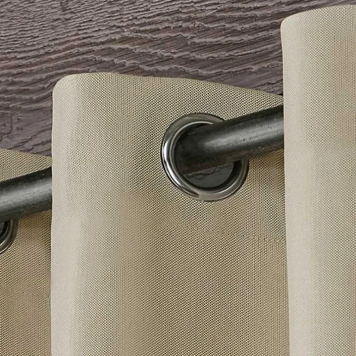 Sand Biscayne Outdoor Curtain Panel Set, 84 in.