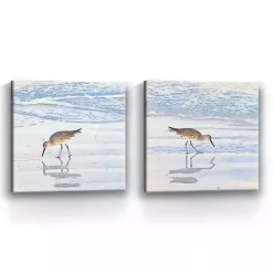 Sandpiper Dreams Canvas Art Prints, Set of 2