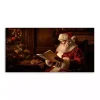 Santa and List Canvas Art Print