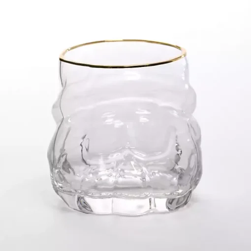 Santa Figural Drinking Glass