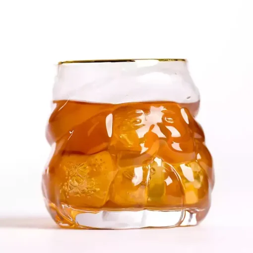 Santa Figural Drinking Glass