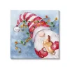Santa Gnome with Lights Canvas Art Print