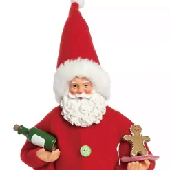 Santa in Pajamas Christmas Figurine