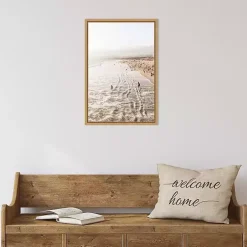Santa Monica Beach Framed Canvas Art Print