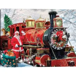 Santa's Express Canvas Art Print